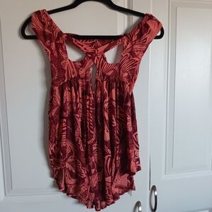 Free people size small color pink/burgundy